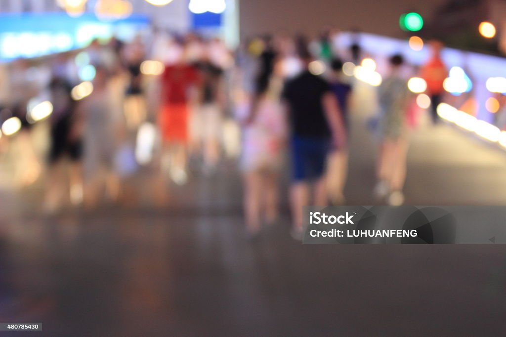 Blur abstract people background 2015 Stock Photo