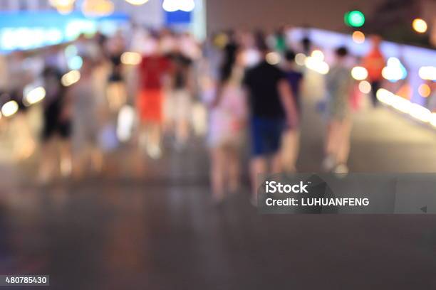 Blur Abstract People Background Stock Photo - Download Image Now - 2015, Abstract, Asia