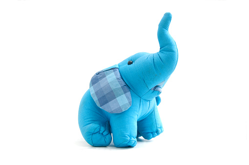 elephant toy make by silk