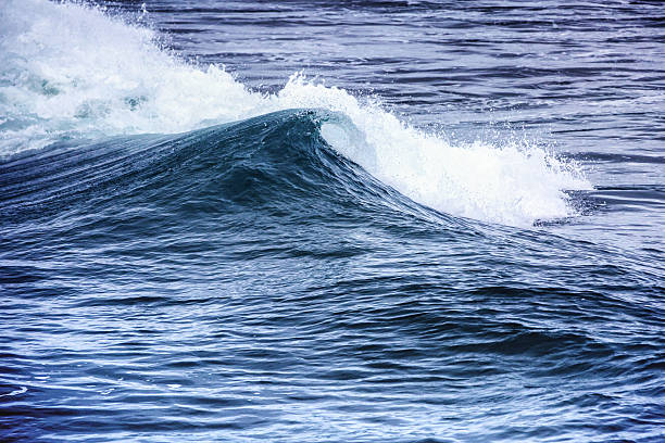 Blue small wave stock photo