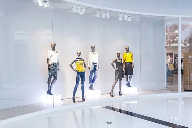 Photo of Mannequins in fashion shopfront