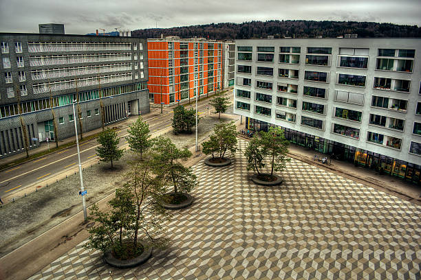 Max-Bill-Platz in Zurich HDR