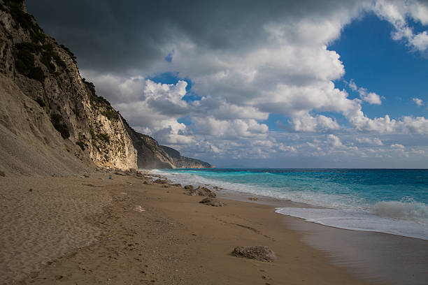 Egremni Beach, Lefkada - foto de acervo