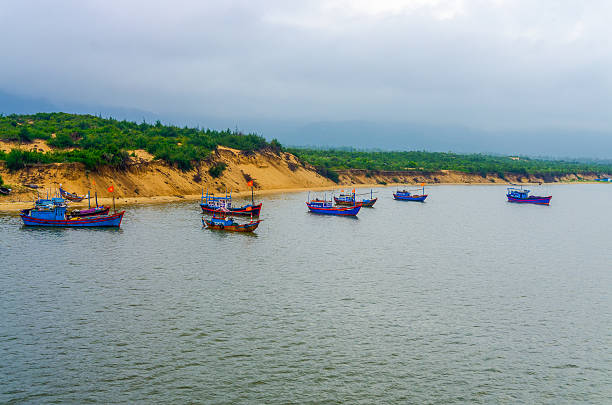 istock Group of fish boats on bay 480798518