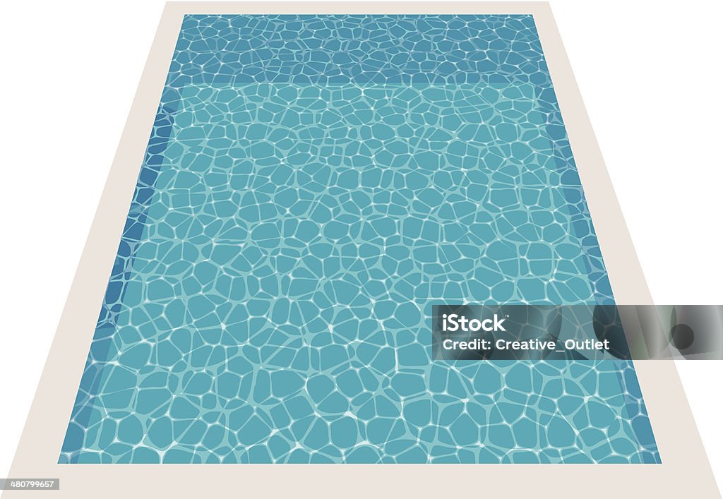 Schwimmbad C - Lizenzfrei Ansicht aus erhöhter Perspektive Vektorgrafik