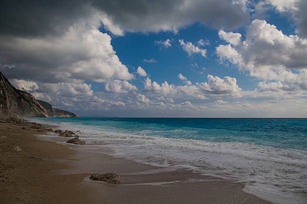 Egremni Beach, Lefkada - foto de acervo