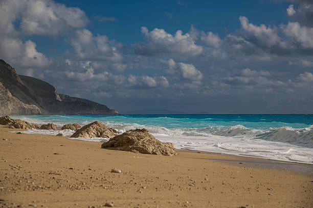 Egremni Beach, Lefkada - foto de acervo