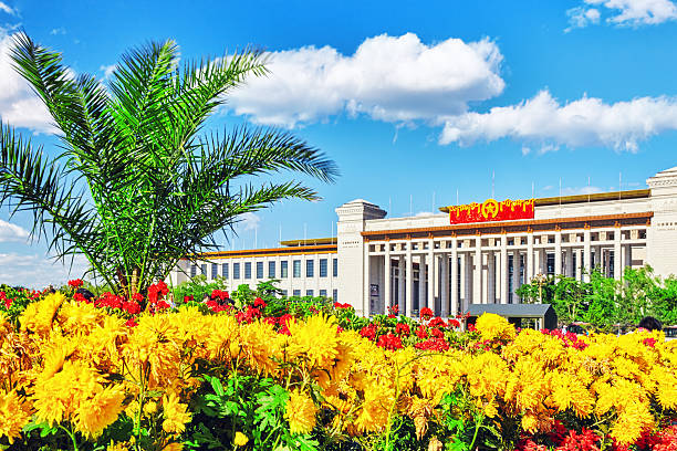 Great Hall of the People ( National Museum of China) on Tiananmen Square, Beijing. China.