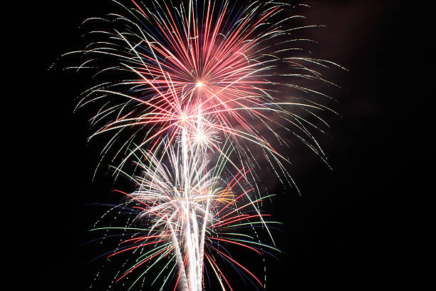 istock Fourth of July fireworks at night. 480803336