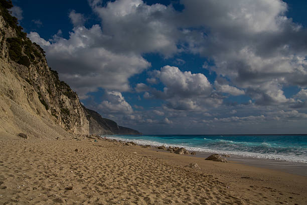 Egremni Beach, Lefkada - foto de acervo