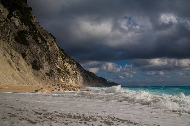 Egremni Beach, Lefkada - foto de acervo