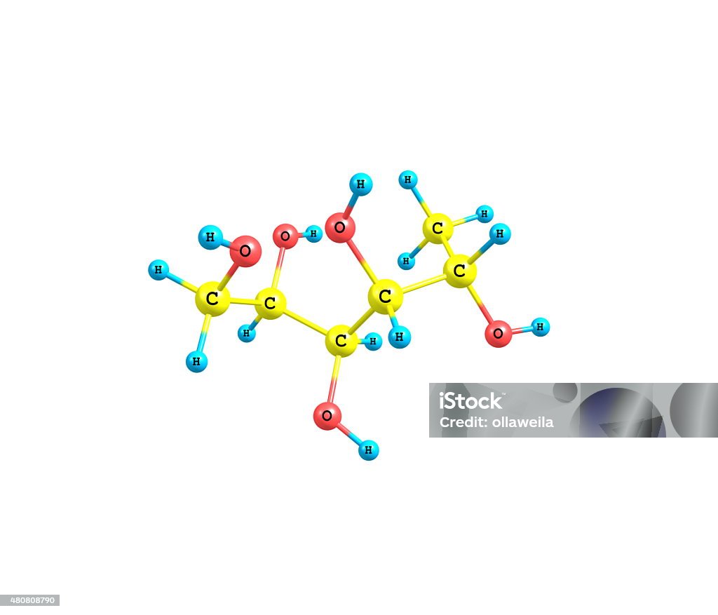 Fucitol Fucitol Molecule Isolated On White Stock Photo - Download Image Now ...