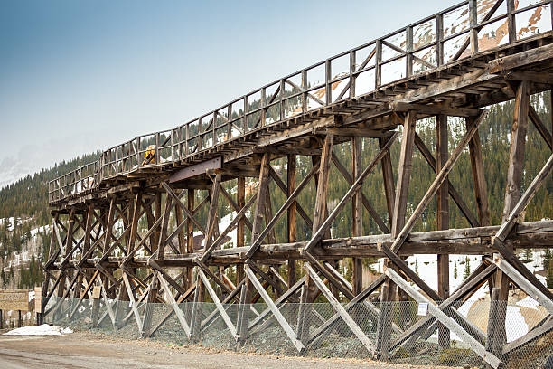 istock Old wooden railway bridge 480812568