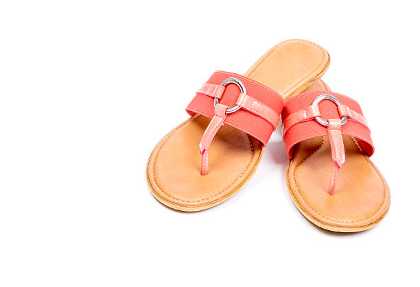 istock Pair of Pink Flip Flops Isolated on White 480813078