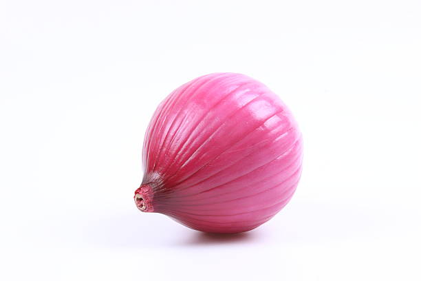 Onion on white background