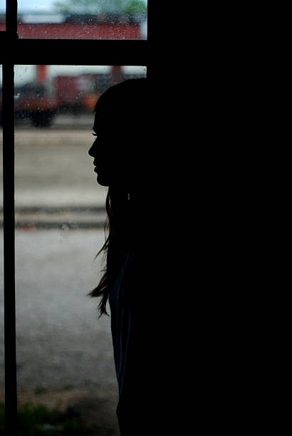 istock Silhouette of Beautiful Young Woman 480816182