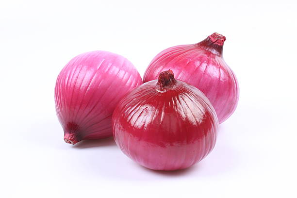 Onion on white background