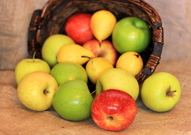 istock basket of ripe apples and pears 480816516