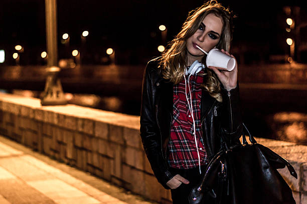 istock Young girl enjoying the night 480817397