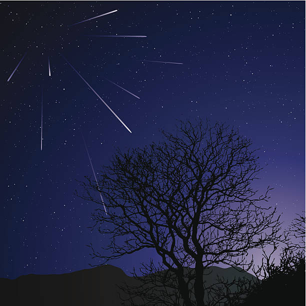 Meteor Shower Vector Art Icons And Graphics For Free Download
