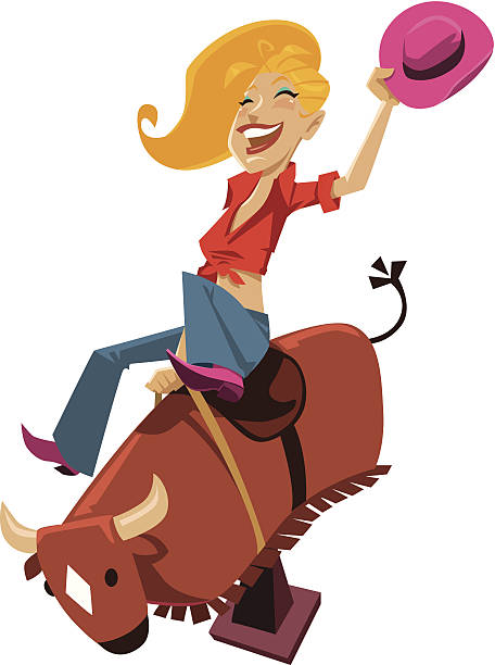 Mechanical Bull C Mechanical Bull C animal representation stock illustrations