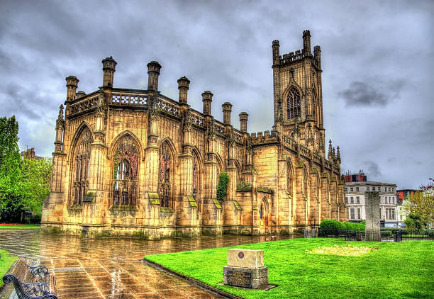 St Luke's Church in Liverpool - England
