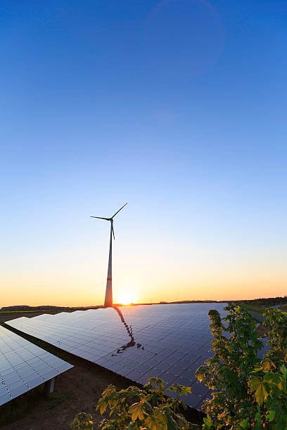 istock renewable energy: wind turbines and modern solar panels 480825610