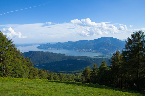 Panorama of Lago Maggiore from Val Grande National park