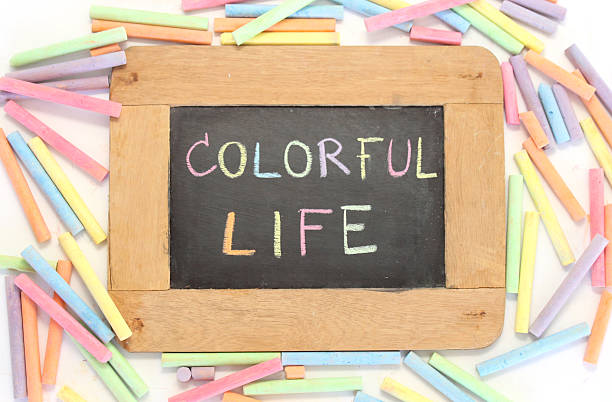 istock letter colorful life write on chalkboard 480827242