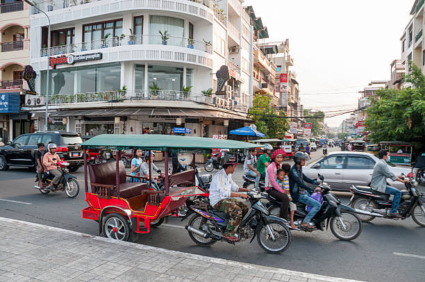 The huge Central Market in the heart of Phnom Penh