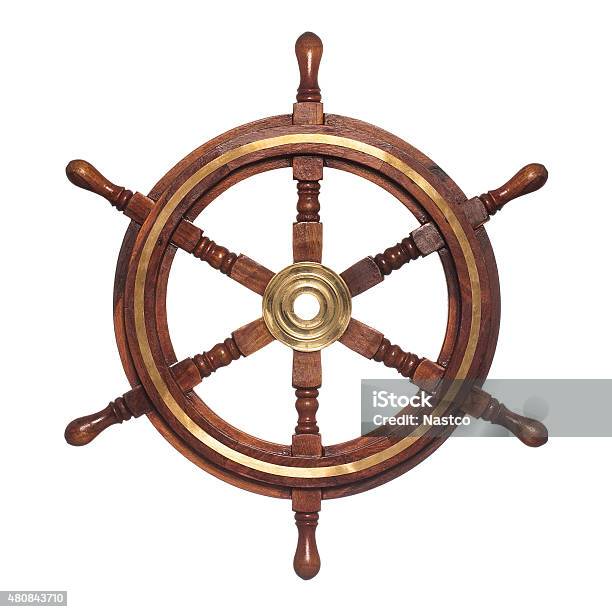 Steering Wheel Stock Photo - Download Image Now - Steering Wheel, Helm - Nautical Vessel Part, Nautical Vessel