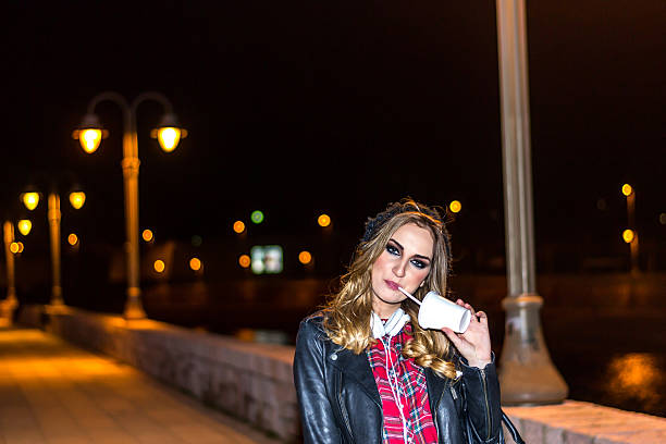 istock Young girl enjoying the night 480845681