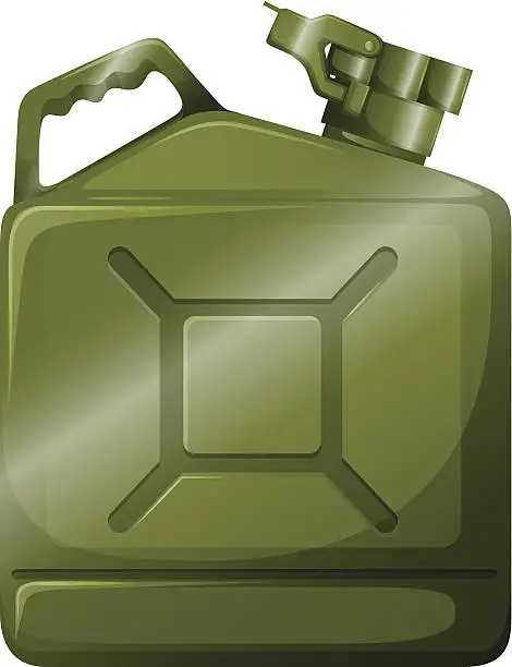 Vector illustration of Oil container