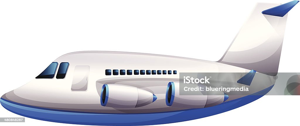 비행기 - 로열티 프리 Turbojet Engine 벡터 아트