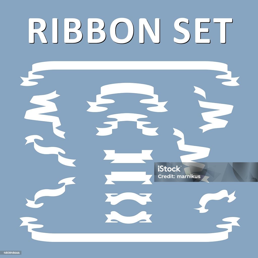 Labels Vs Ribbons Set Of Ribbons And Labels Stock Illustration - Download Image Now ...