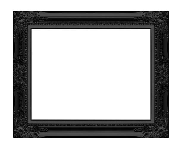 marco antiguo aislado sobre fondo blanco - image date audio fotografías e imágenes de stock