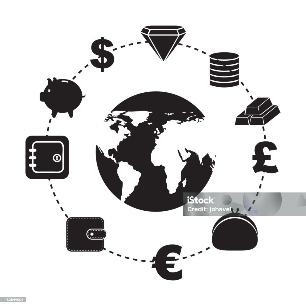 finances icons finances icons over white background vector illustration Blue stock vector