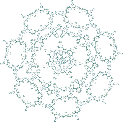 Illustration of the visual patterns on a white background