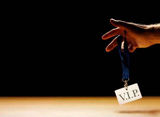 istock Holding Very Important Person V.I.P.Security Pass Badge 480849313