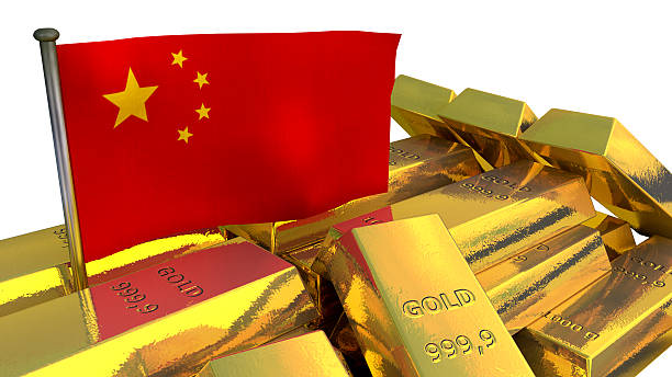 istock Chinese economy concept with gold bullion 480849880