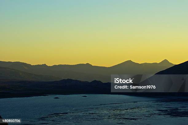 Spirit Lake Far Side Stock Photo - Download Image Now - 2015, Cascade Range, Dusk