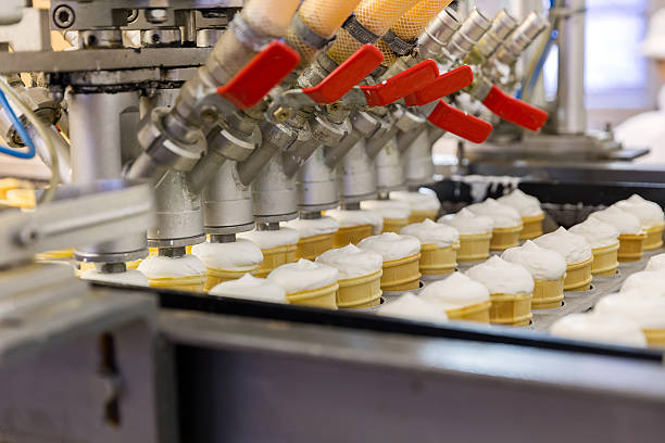 Automatic production line of ice cream
