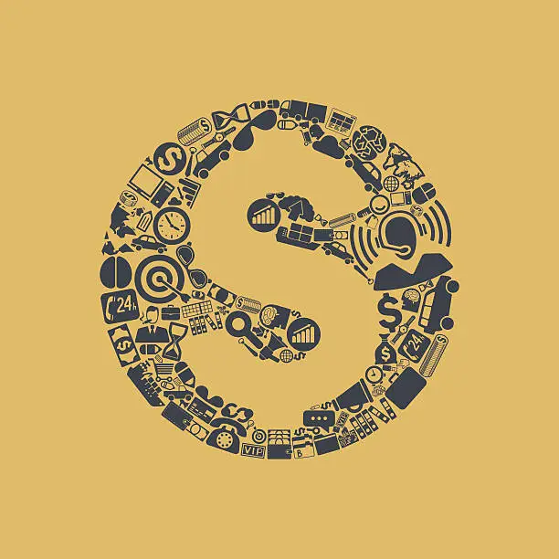Vector illustration of money icon