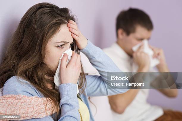 Sick Woman Stock Photo - Download Image Now - Cold And Flu, Flu Virus, Season