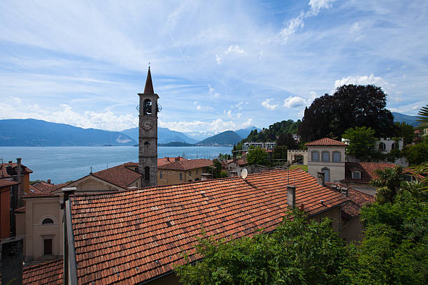 istock Panorama of Laveno town on Lago Maggiore from the hill 480856482