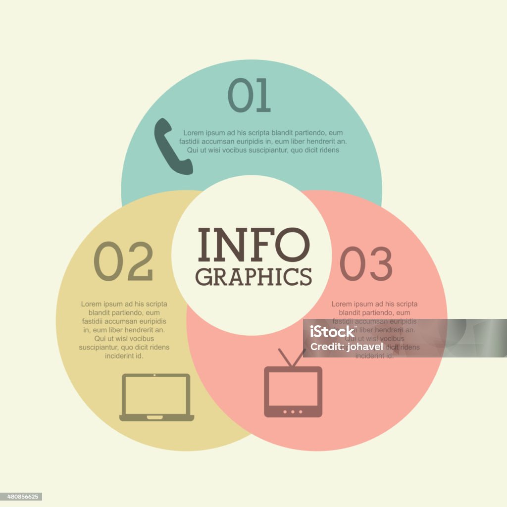 Kommunikation Infografiken - Lizenzfrei Broschüre Vektorgrafik