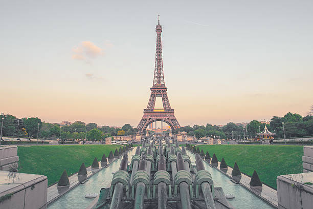 istock Eiffel Tower in Paris, France with vintage filter 480861660