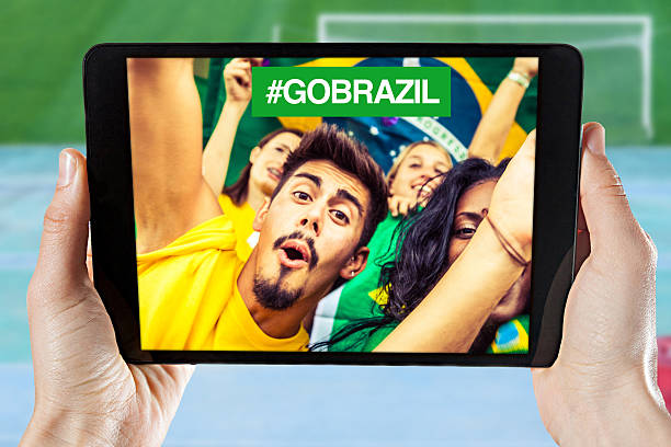 istock Group of Brazilian supporters 480867661