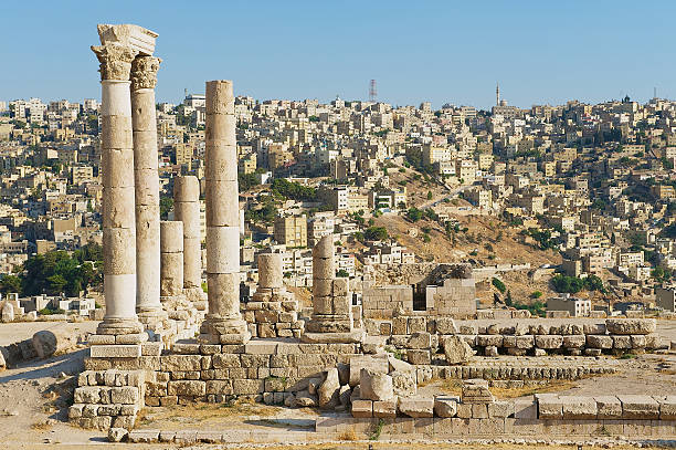 istock Ancient stone columns at the Citadel of Amman, Jordan. 480867702