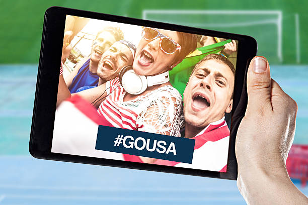 istock Group of USA supporters 480867707